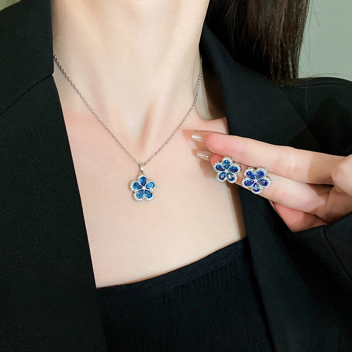 AZURE BLOSSOM™ - BLUE FLOWER JEWELRY SET