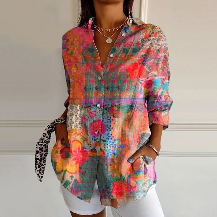 JOAN™ - FLORAL PRINT BLOUSE