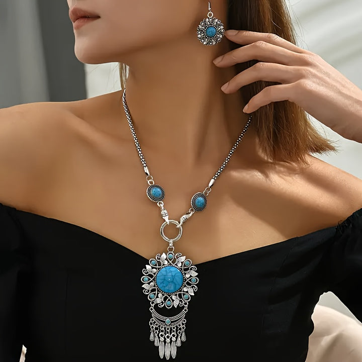 BOHO BLOOM™ - FLORAL PENDANT JEWELRY SET