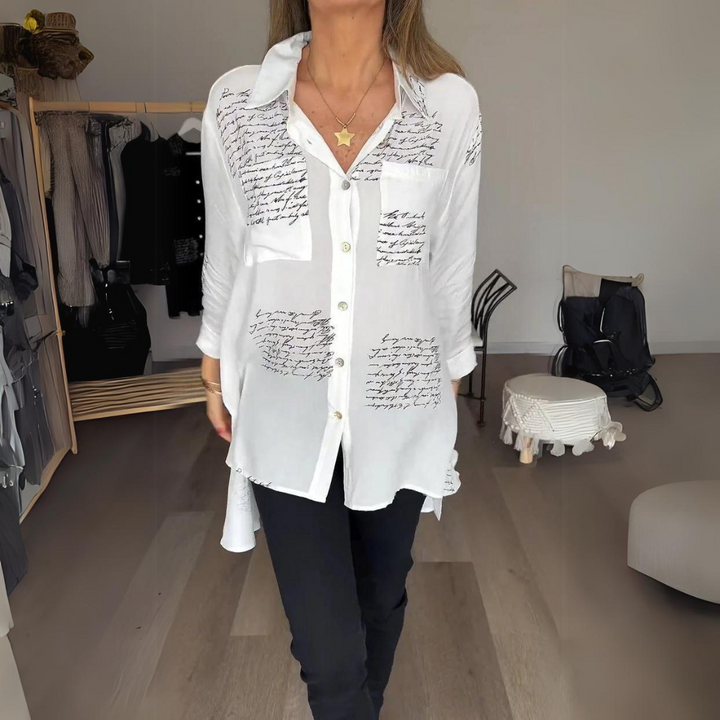 CALLISTA™ - HANDWRITTEN BUTTON-UP SHIRT