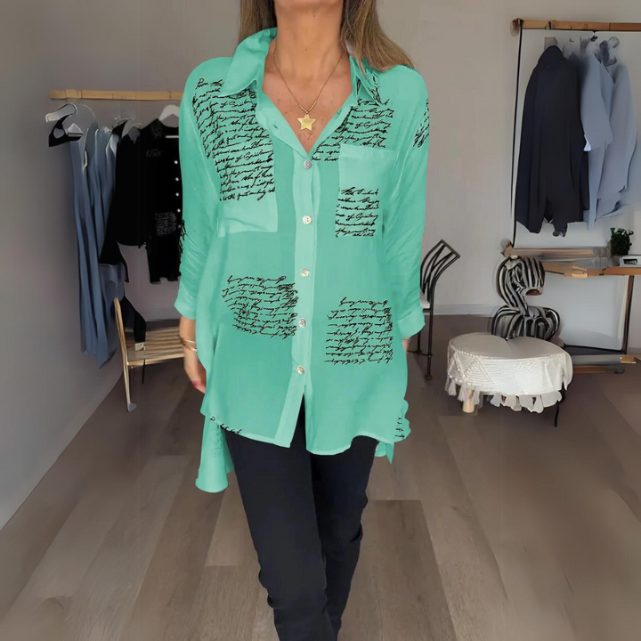 CALLISTA™ - HANDWRITTEN BUTTON-UP SHIRT