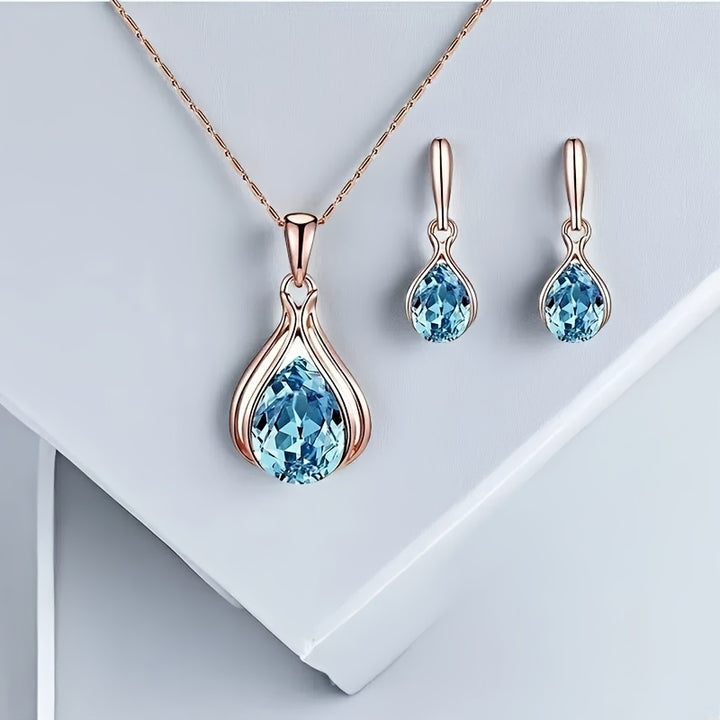 AQUA GLIMMER™ - NECKLACE & EARRINGS SET