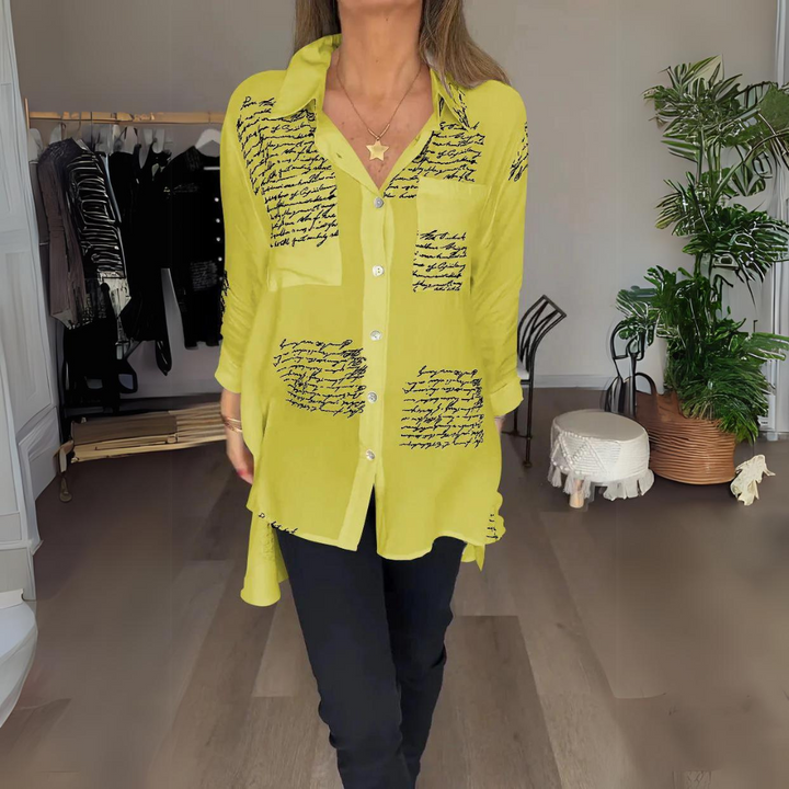 CALLISTA™ - HANDWRITTEN BUTTON-UP SHIRT