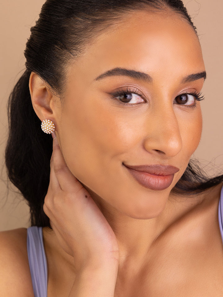 Pearl Pave™ - DELICATE STUD EARRINGS