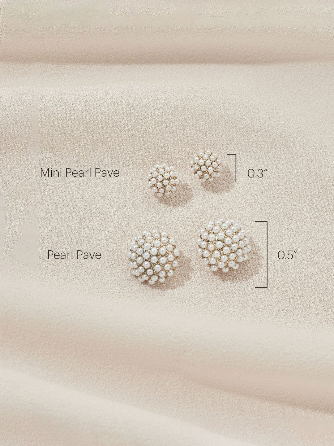 Pearl Pave™ - DELICATE STUD EARRINGS