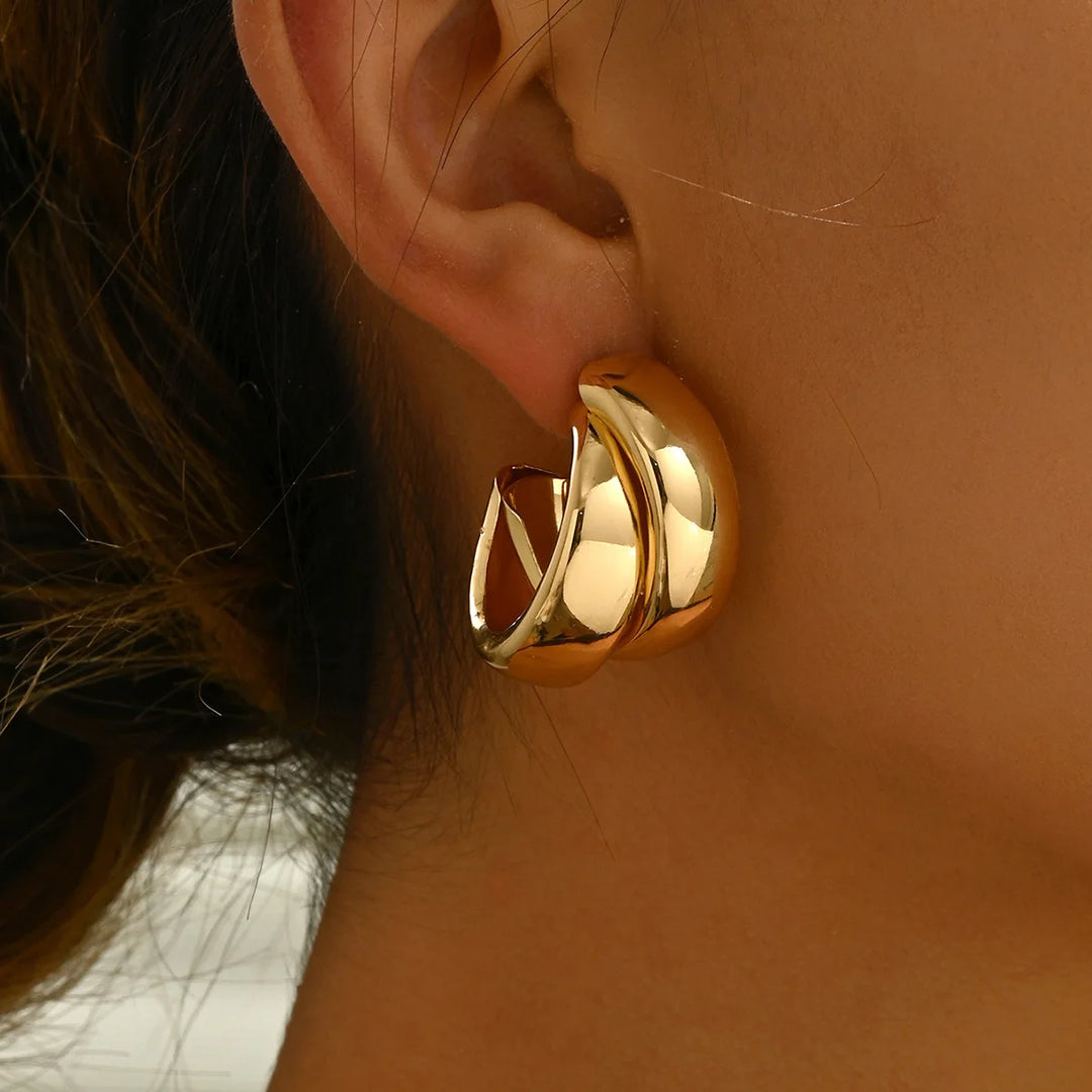 LUNA™ - CHUNKY HOOP EARRINGS