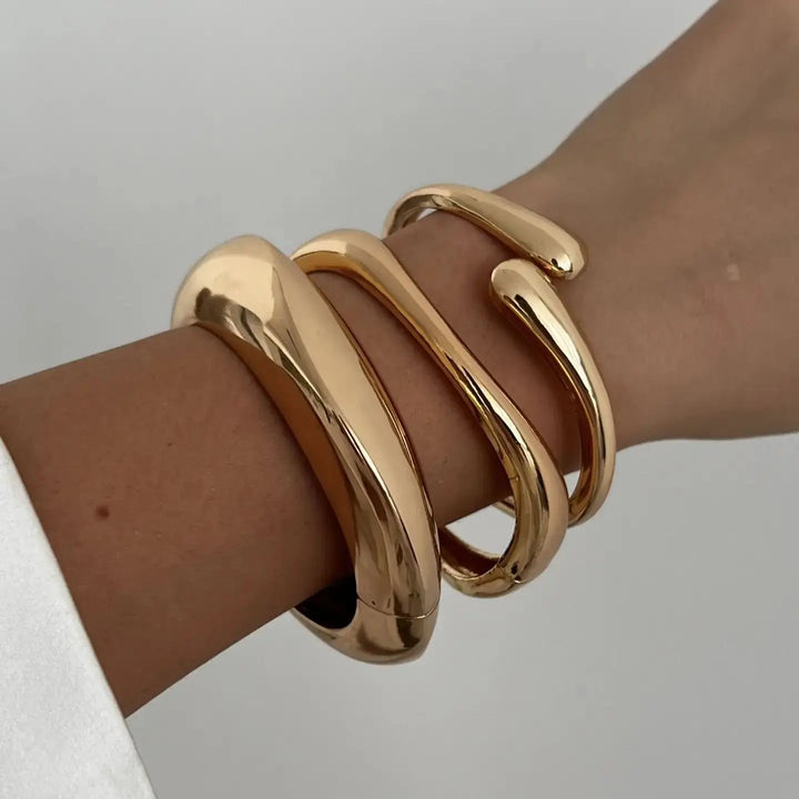 DIEZI™ - 3-STYLE STATEMENT METAL BANGLES