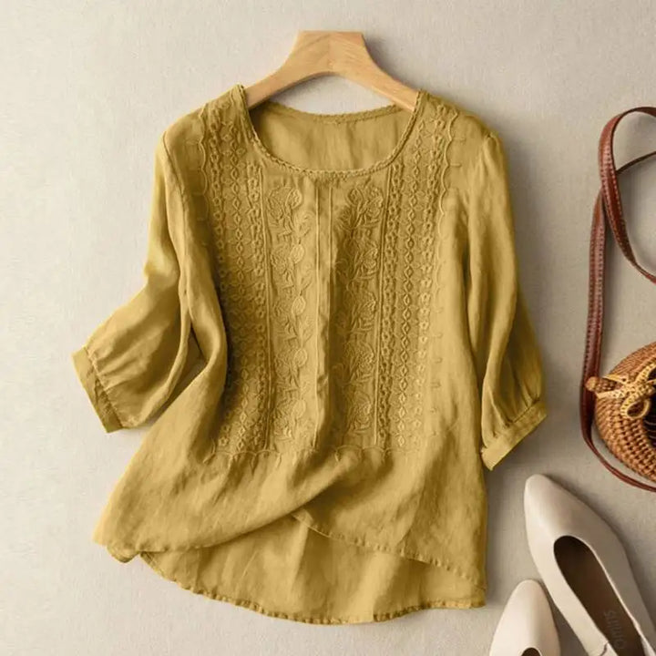 AURORA™ - EMBROIDERED RELAXED BLOUSE