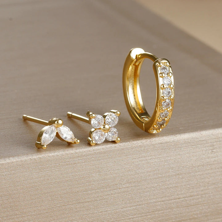 AURELIA™ - 3-PIECE ELEGANT HOOP EARRING SET