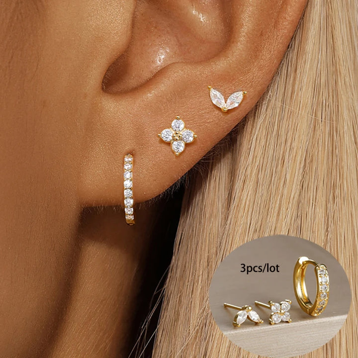 AURELIA™ - 3-PIECE ELEGANT HOOP EARRING SET