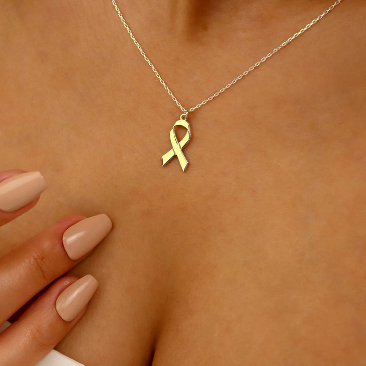 GRACE™ - CANCER RIBBON NECKLACE