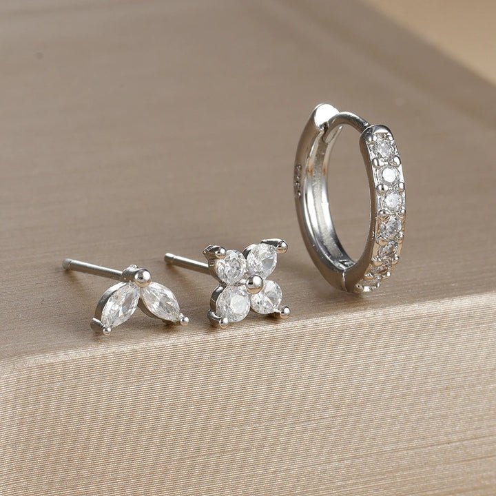 AURELIA™ - 3-PIECE ELEGANT HOOP EARRING SET