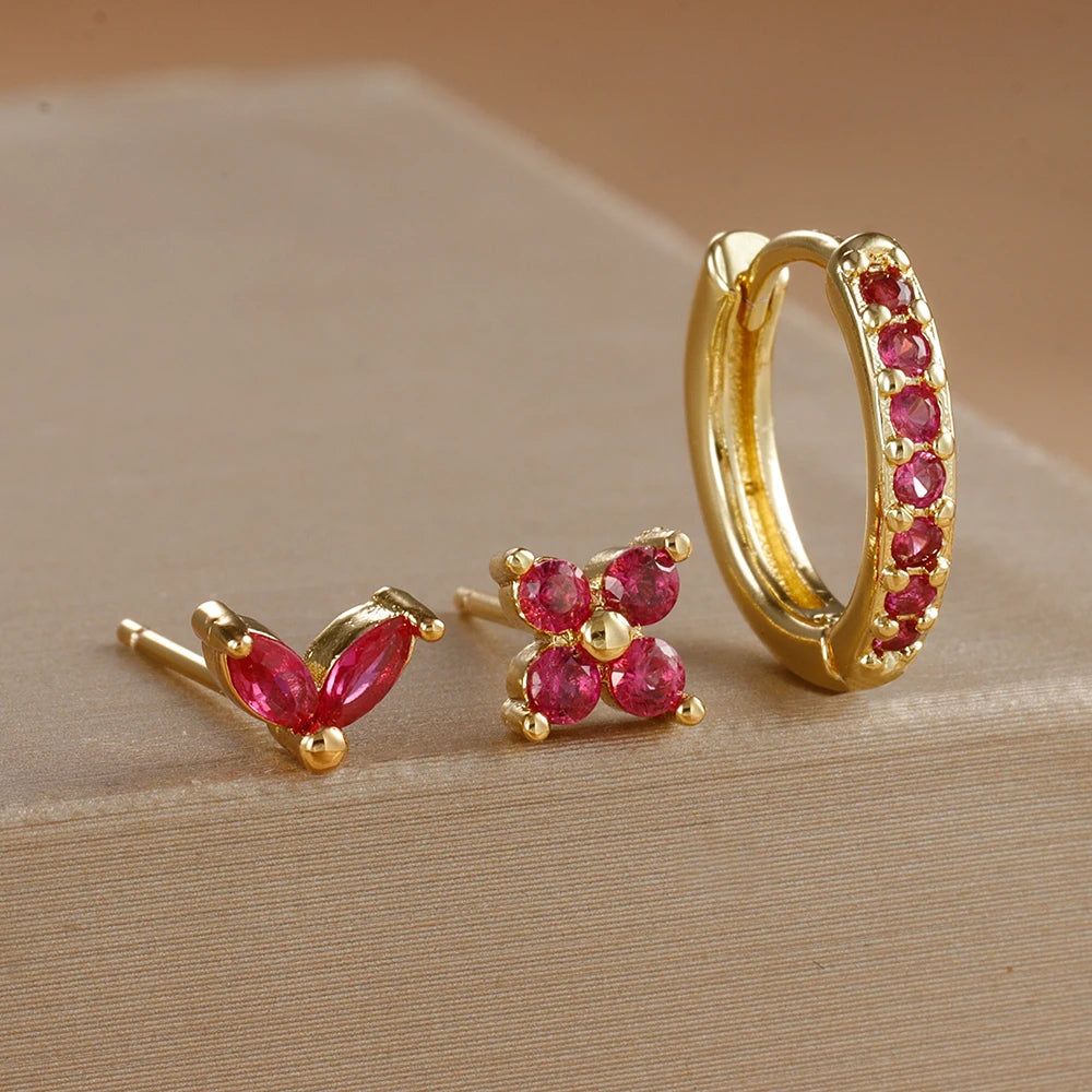 AURELIA™ - 3-PIECE ELEGANT HOOP EARRING SET