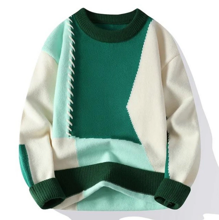 AMOR™ - PATCHWORK STYLE SWEATER