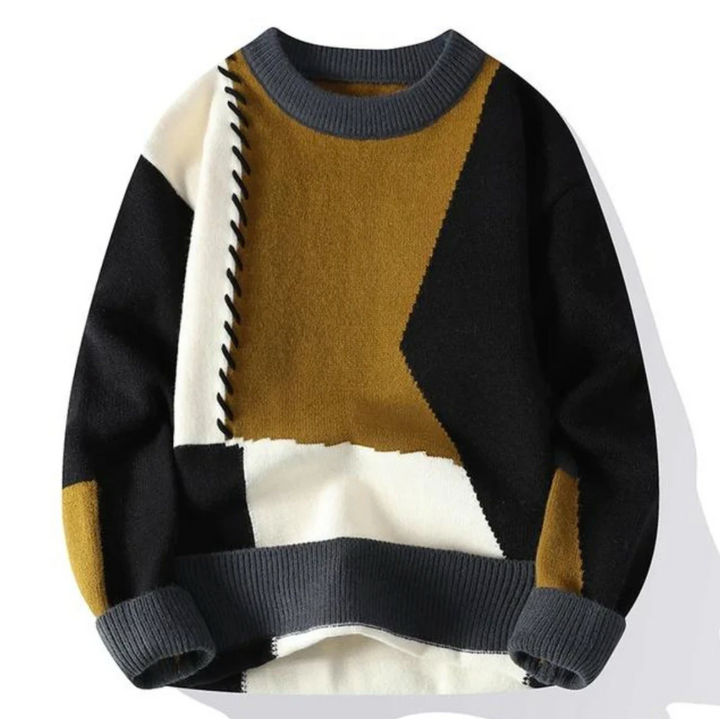 AMOR™ - PATCHWORK STYLE SWEATER