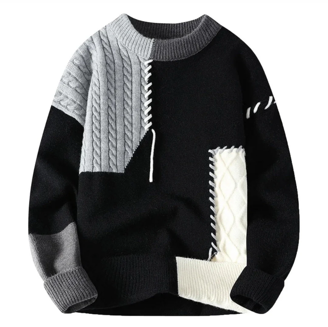 AMOR™ - PATCHWORK STYLE SWEATER