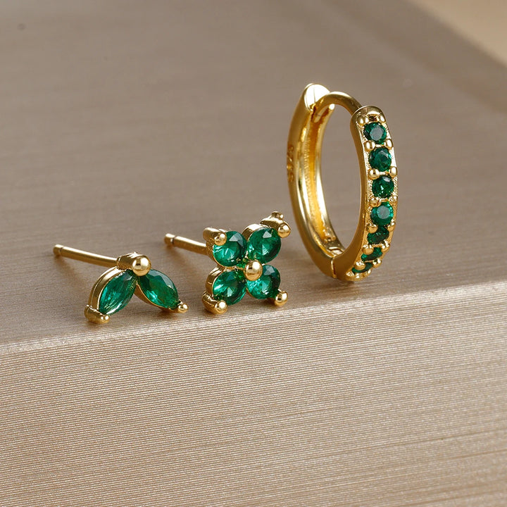 AURELIA™ - 3-PIECE ELEGANT HOOP EARRING SET
