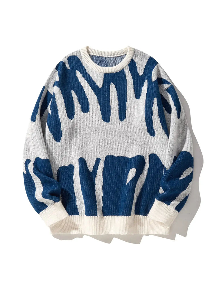 RONAN™ - CONTRAST KNIT MEN'S PULLOVER