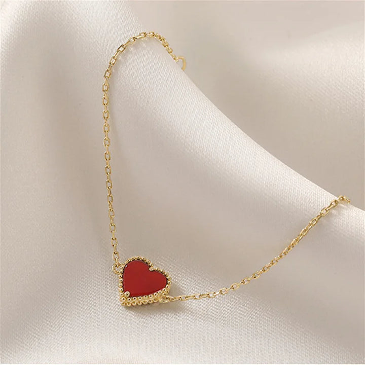 AMORA™ - HEART-SHAPED AGATE BRACELET