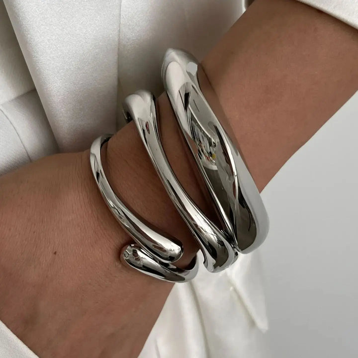 DIEZI™ - 3-STYLE STATEMENT METAL BANGLES
