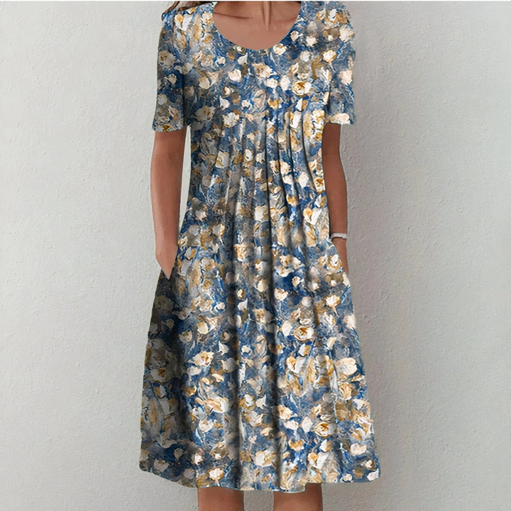 ASTONIA™ - ELEGANT COTTON TUMMY COVER DRESS