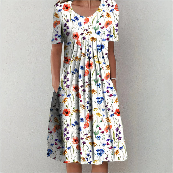 ASTONIA™ - ELEGANT COTTON TUMMY COVER DRESS