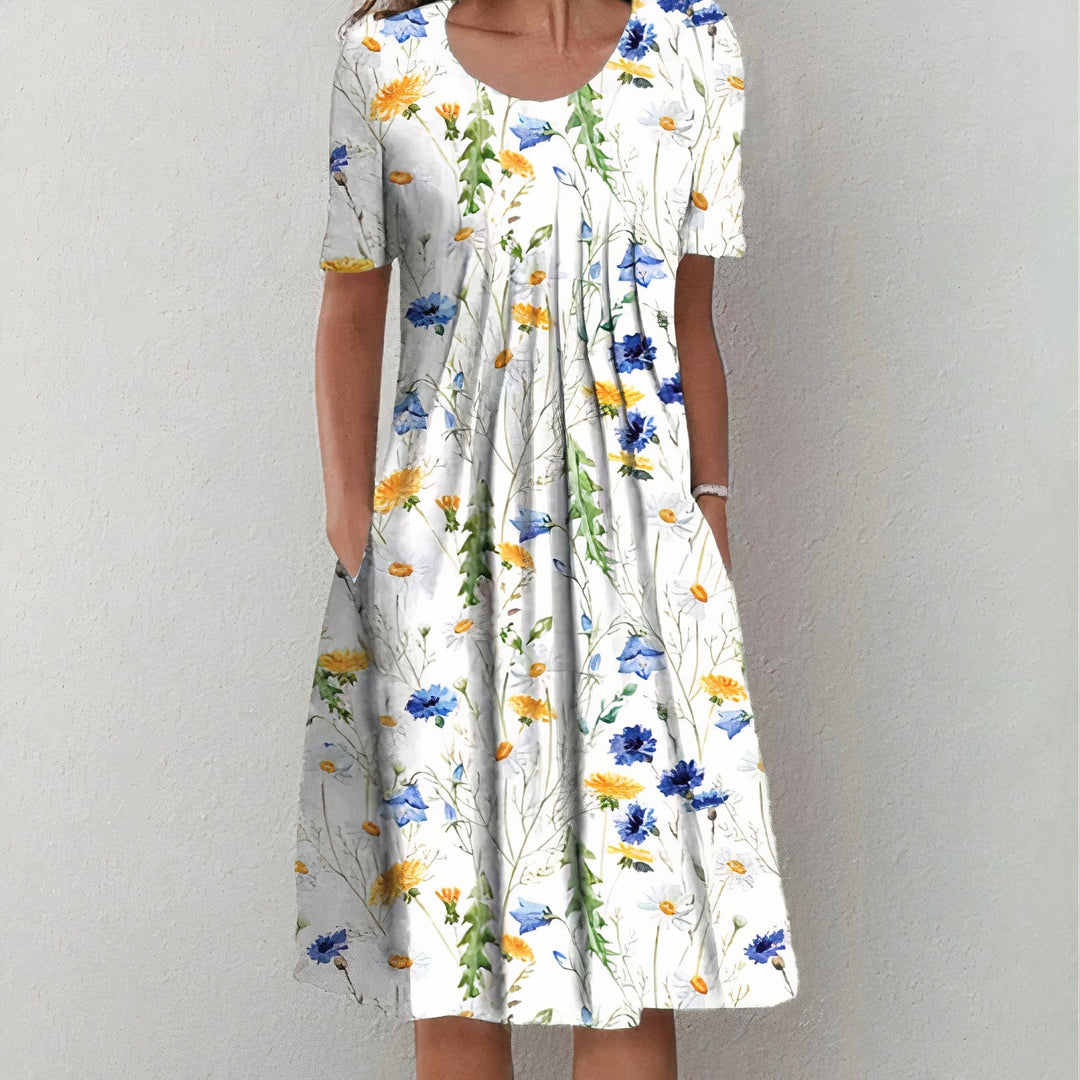 ASTONIA™ - ELEGANT COTTON TUMMY COVER DRESS