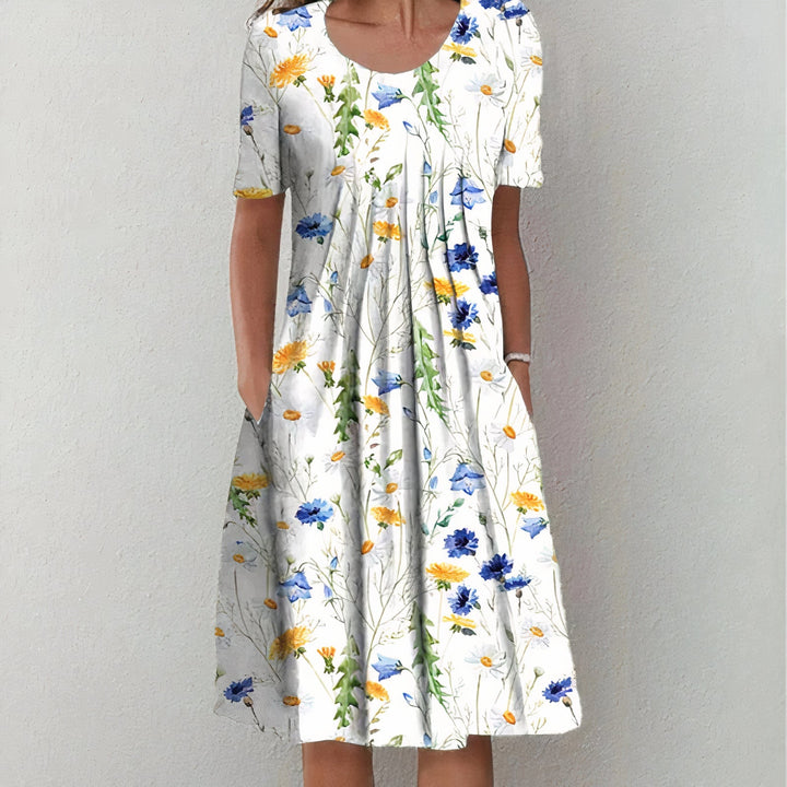 ASTONIA™ - ELEGANT COTTON TUMMY COVER DRESS