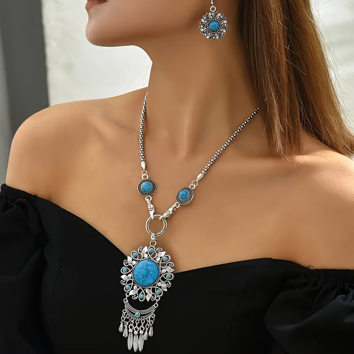 BOHO BLOOM™ - FLORAL PENDANT JEWELRY SET