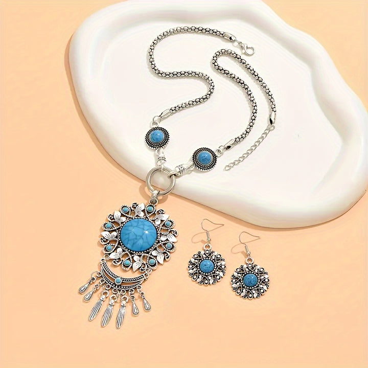 BOHO BLOOM™ - FLORAL PENDANT JEWELRY SET