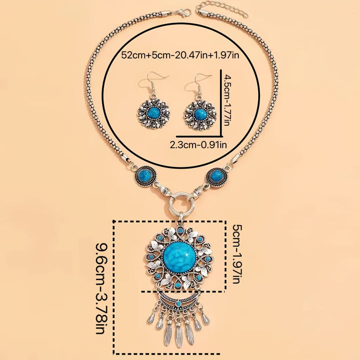 BOHO BLOOM™ - FLORAL PENDANT JEWELRY SET