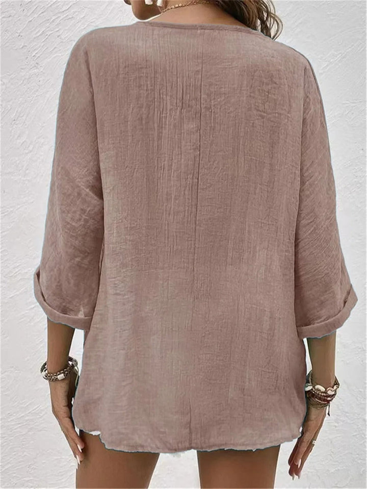 FAYO™ - BREEZY DAY V-NECK TOP
