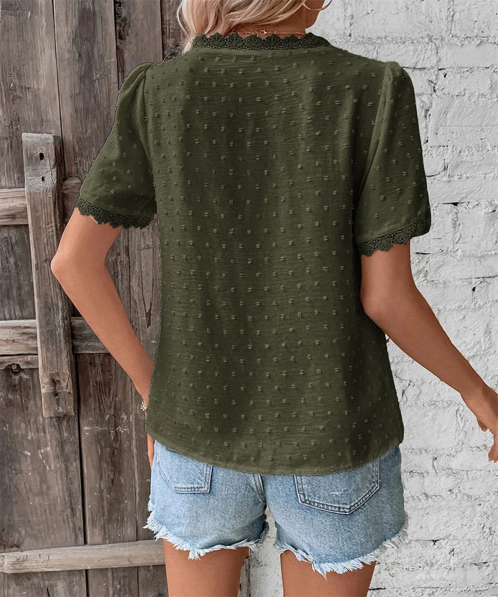 Vanya™ – ELEGANT V-NECK SUMMER TOP