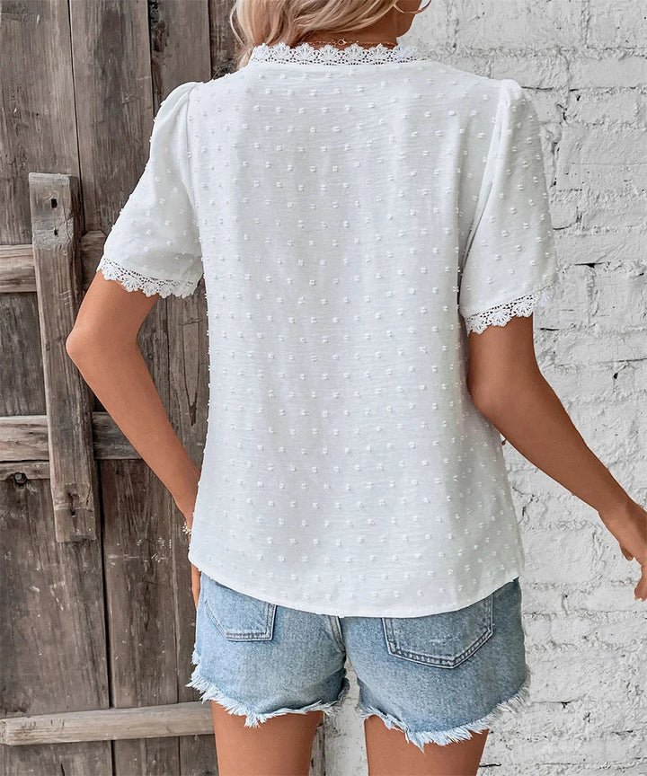 Vanya™ – ELEGANT V-NECK SUMMER TOP