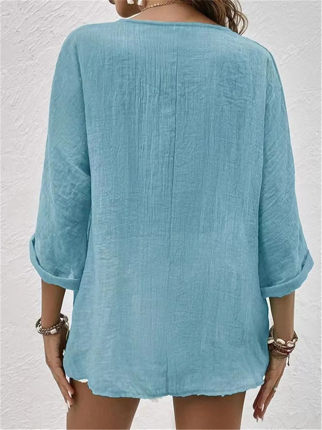 FAYO™ - BREEZY DAY V-NECK TOP