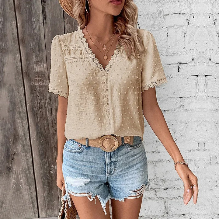 Vanya™ – ELEGANT V-NECK SUMMER TOP